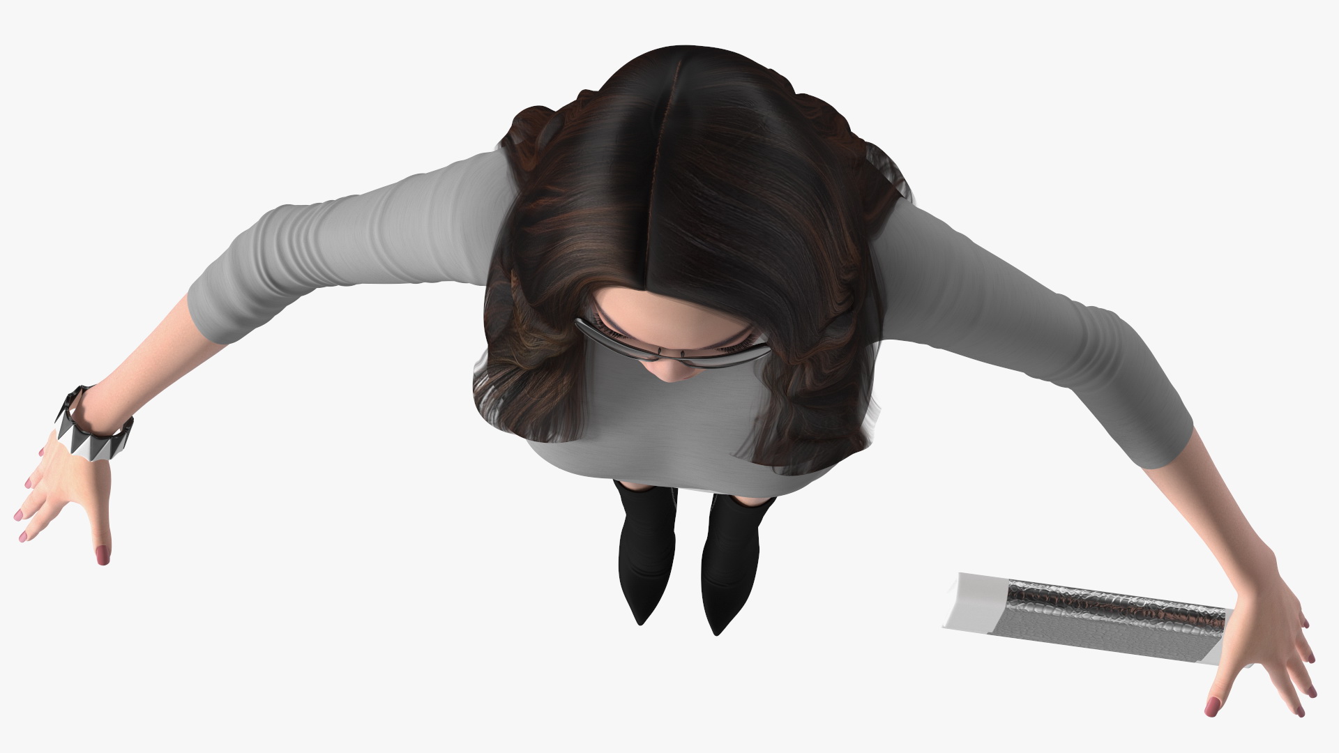 Chinese Woman Rigged for Maya 3D model