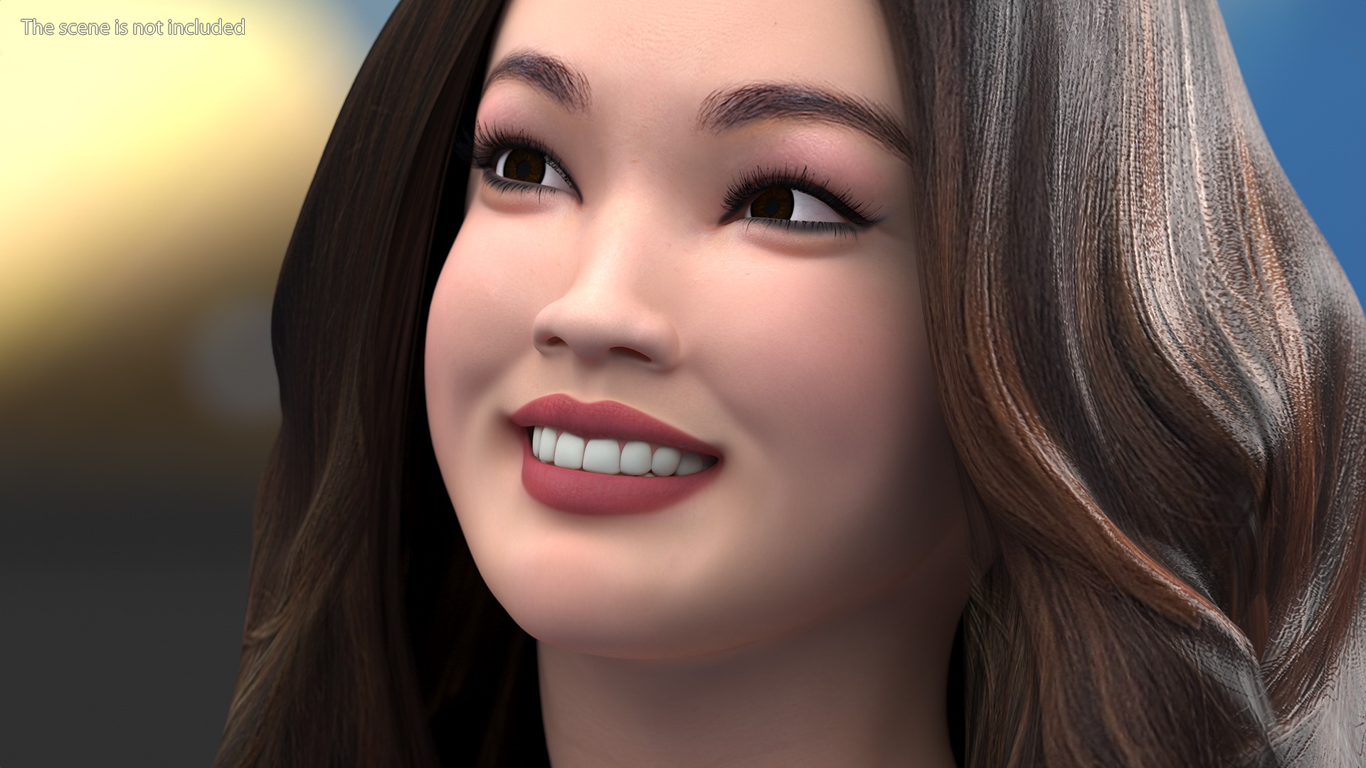Chinese Woman Rigged for Maya 3D model
