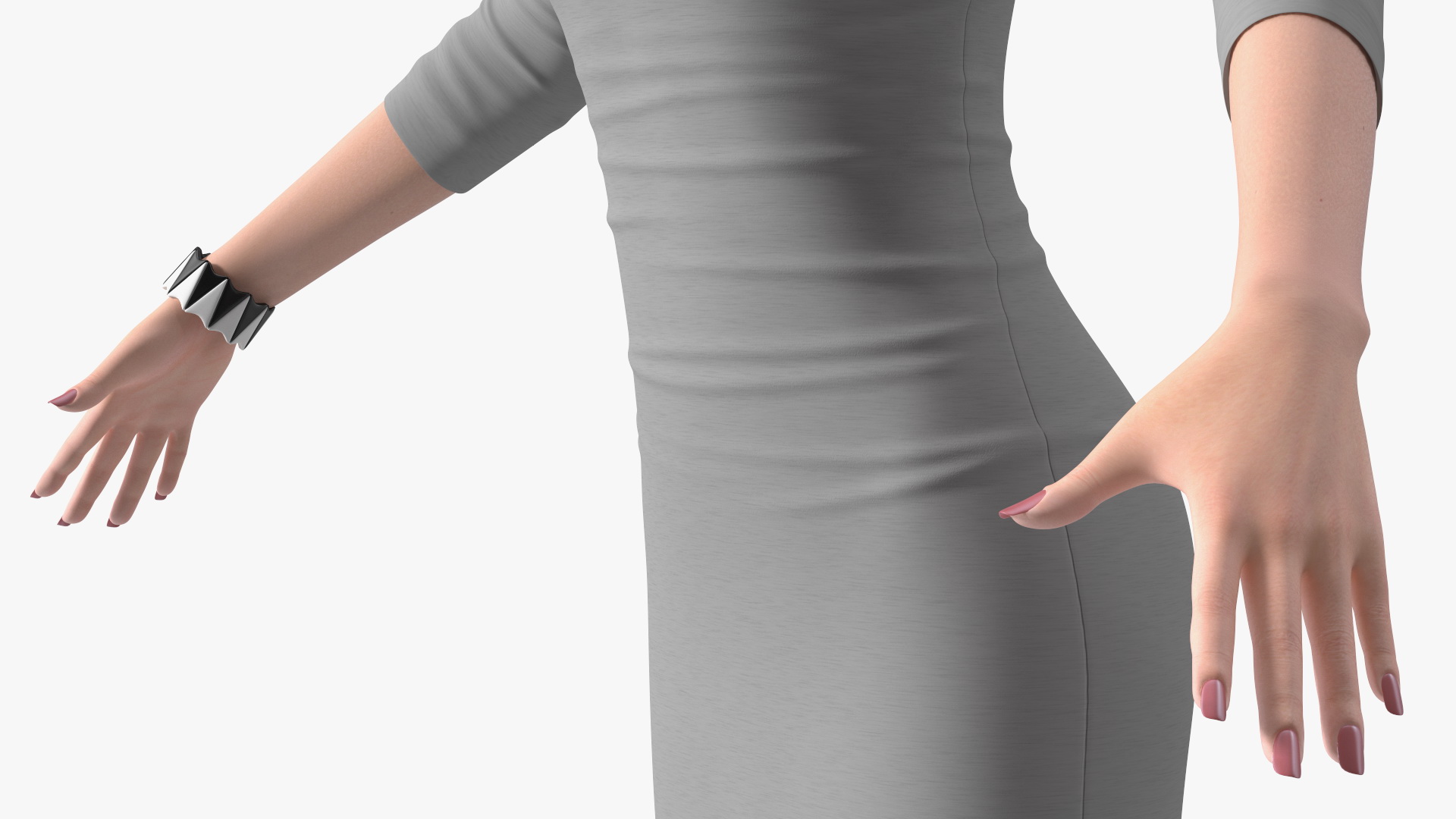 Chinese Woman Rigged for Maya 3D model