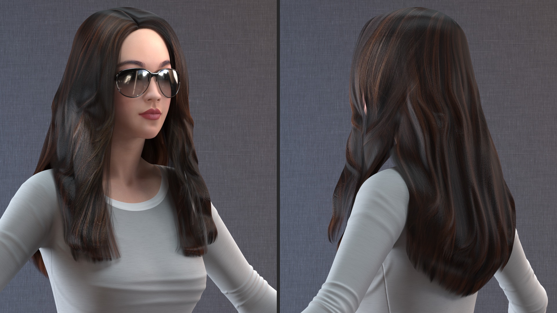 Chinese Woman Rigged for Maya 3D model