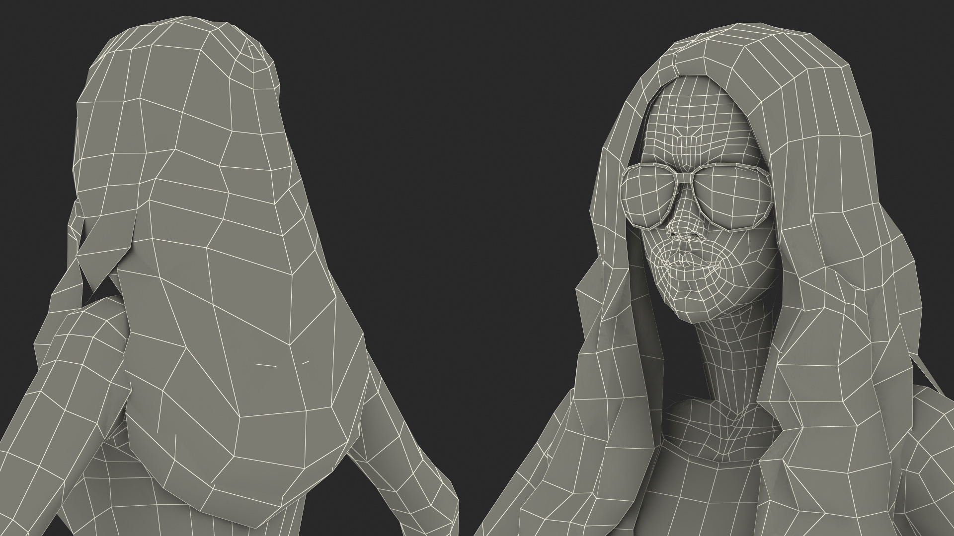 Chinese Woman Rigged for Maya 3D model