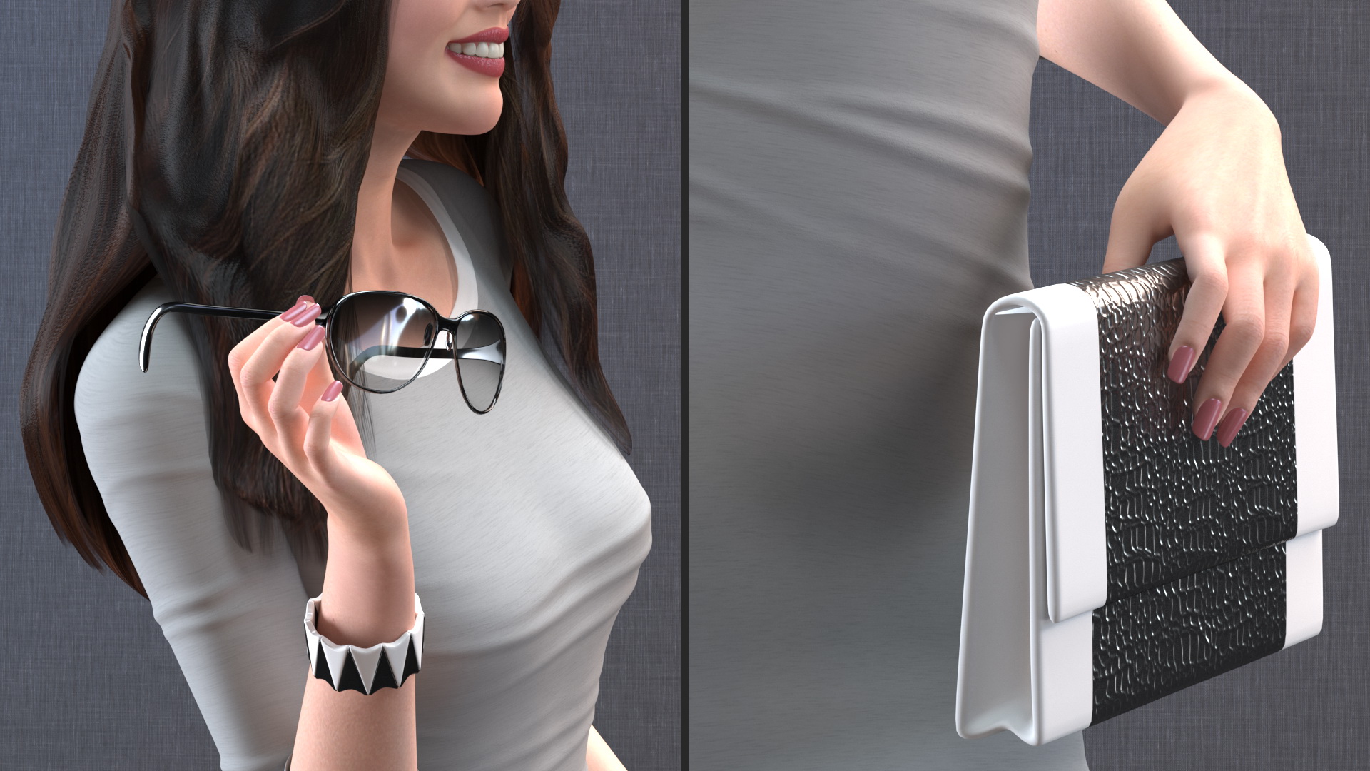 Chinese Woman Rigged for Maya 3D model