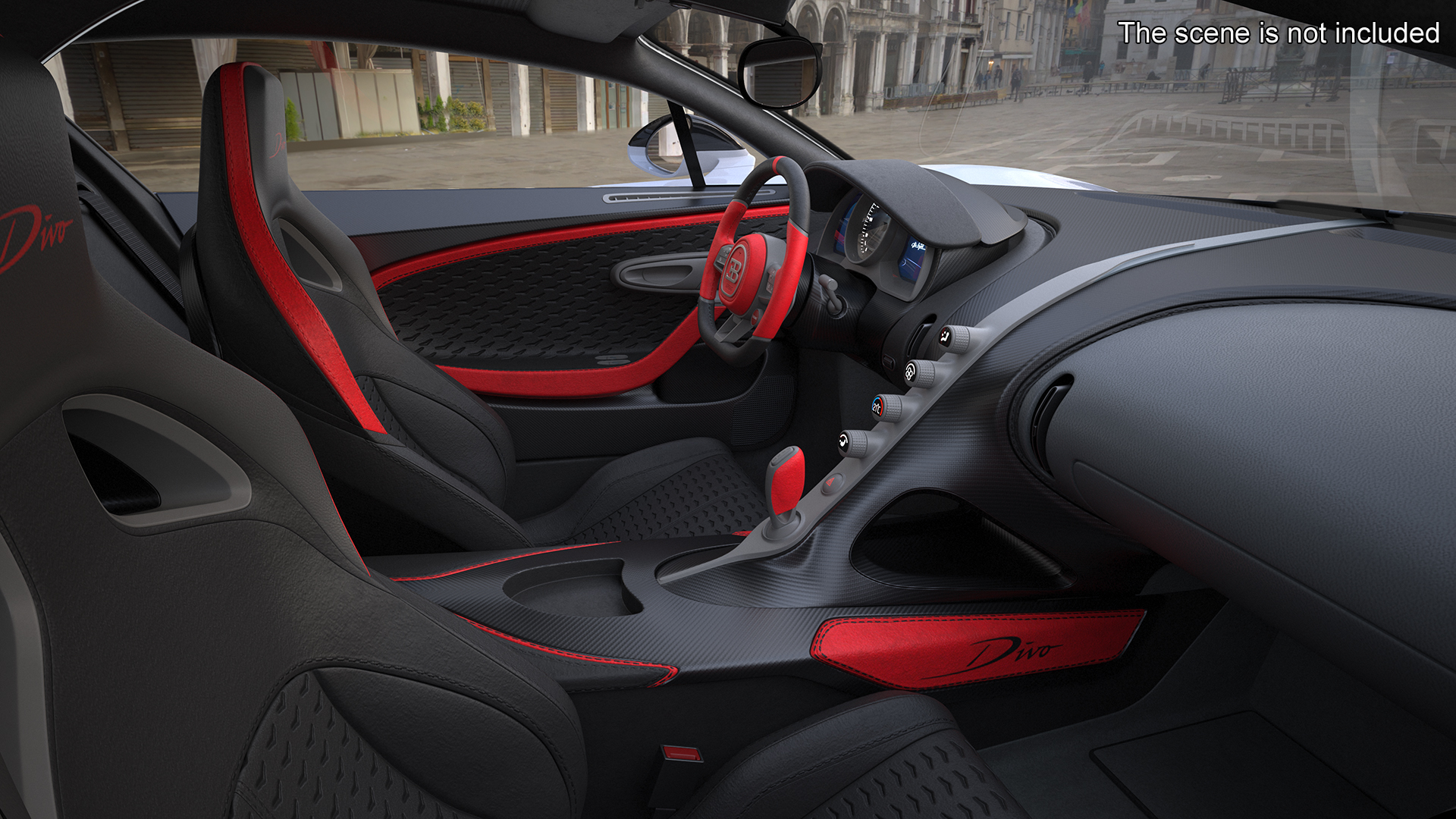 3D model Bugatti Divo White Rigged