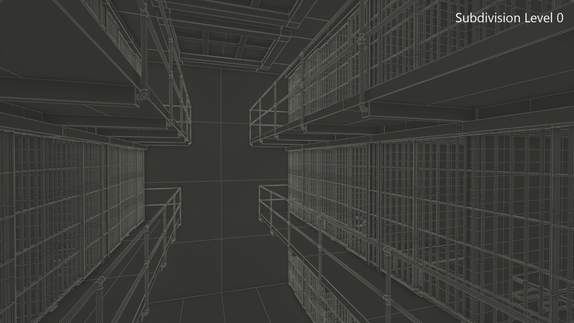 Alcatraz Block Cellhouse 3D model