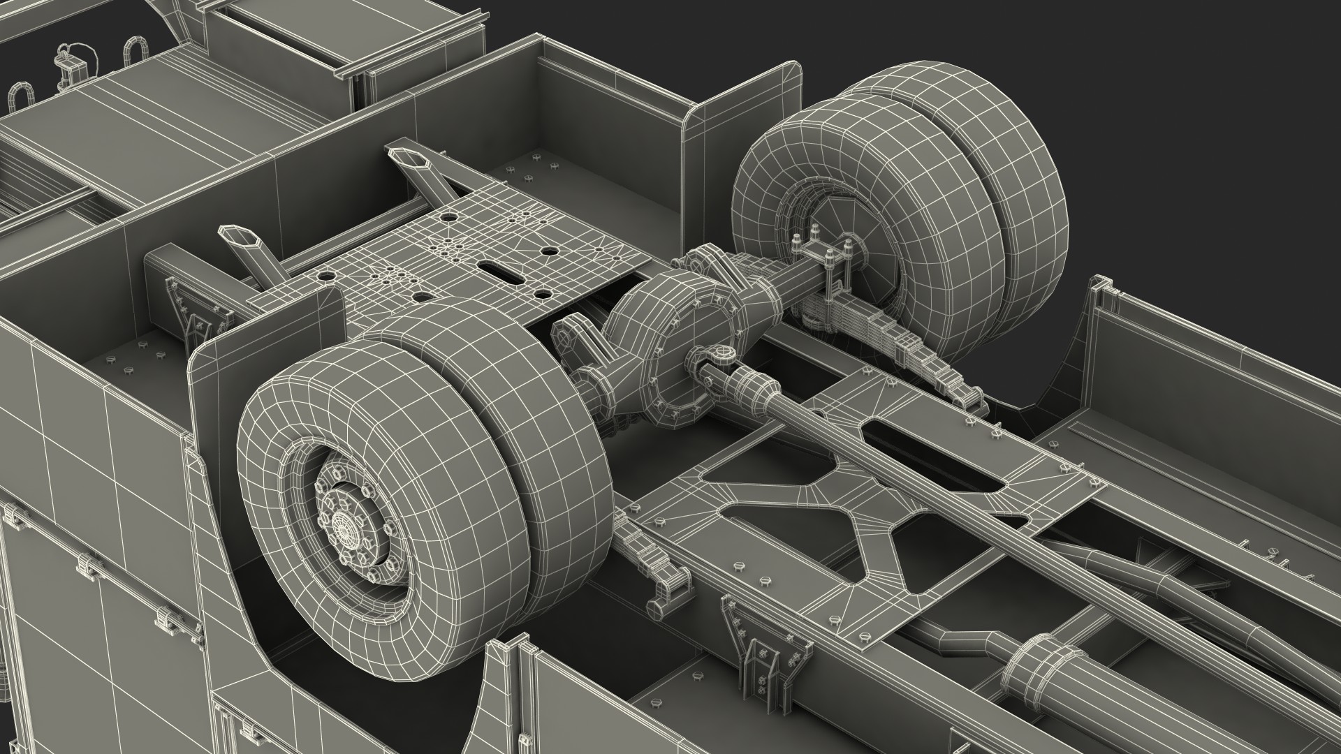 3D Modern Fire Truck Rigged for Maya model