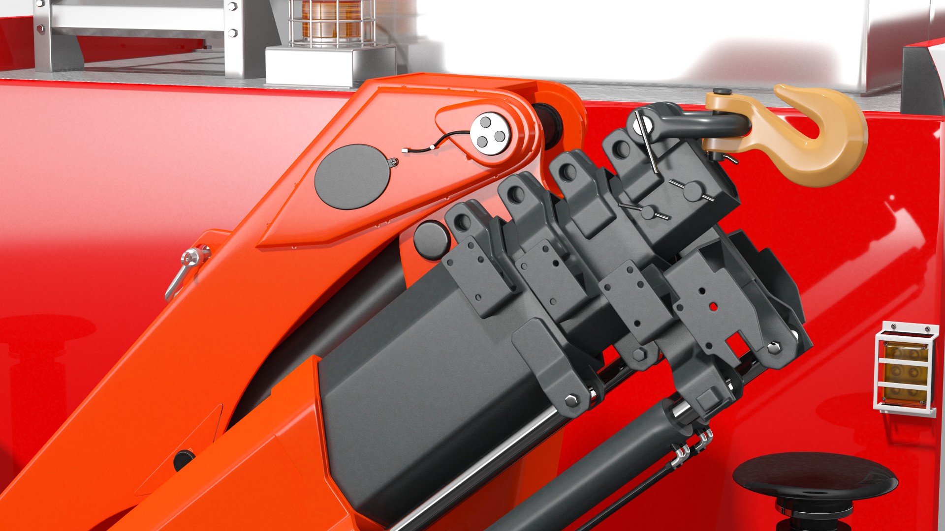 3D Modern Fire Truck Rigged for Maya model