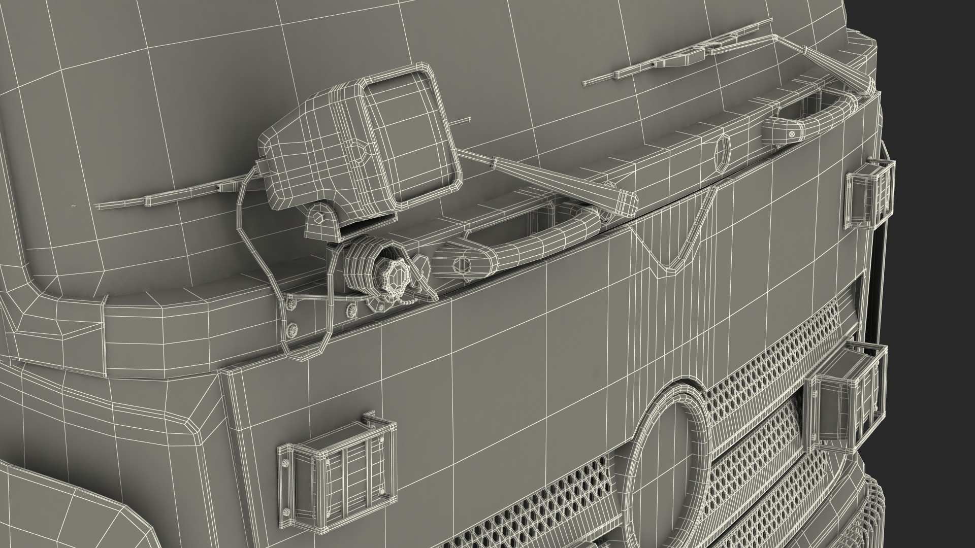 3D Modern Fire Truck Rigged for Maya model