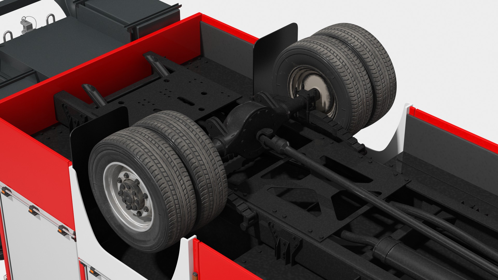 3D Modern Fire Truck Rigged for Maya model