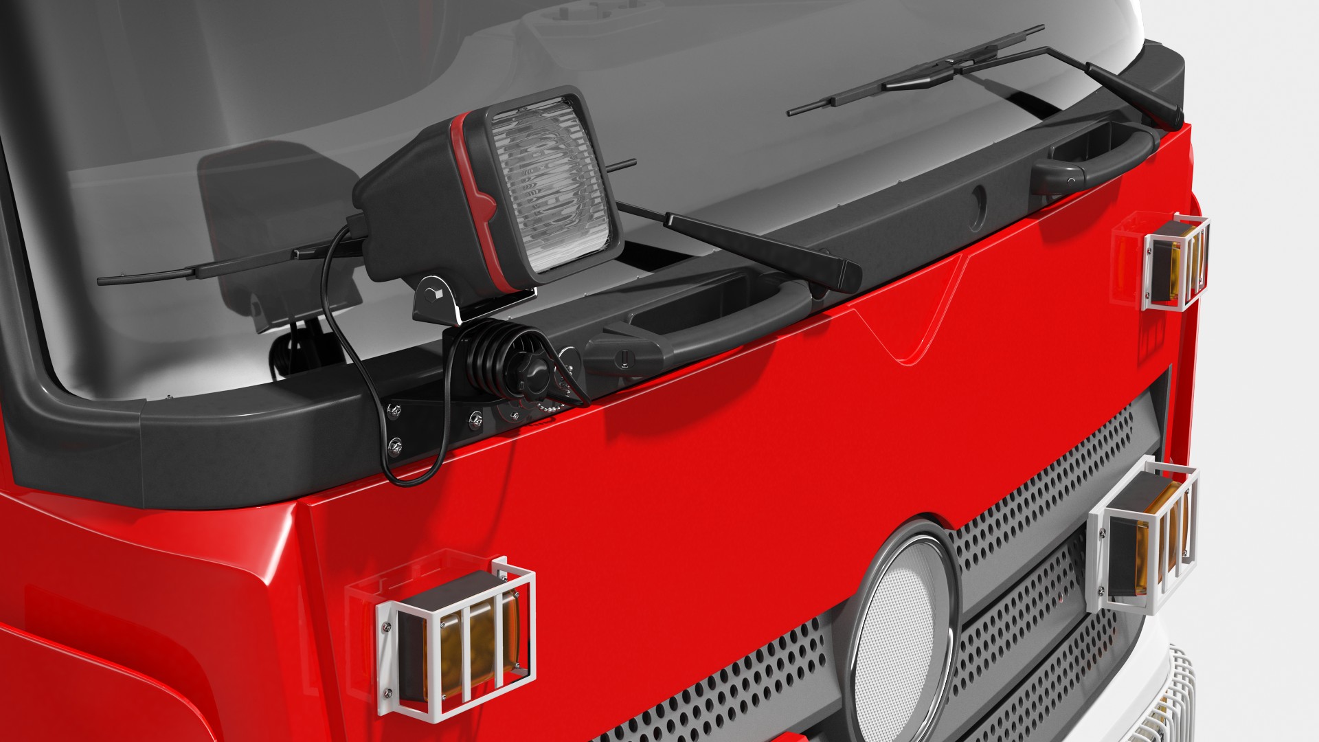 3D Modern Fire Truck Rigged for Maya model