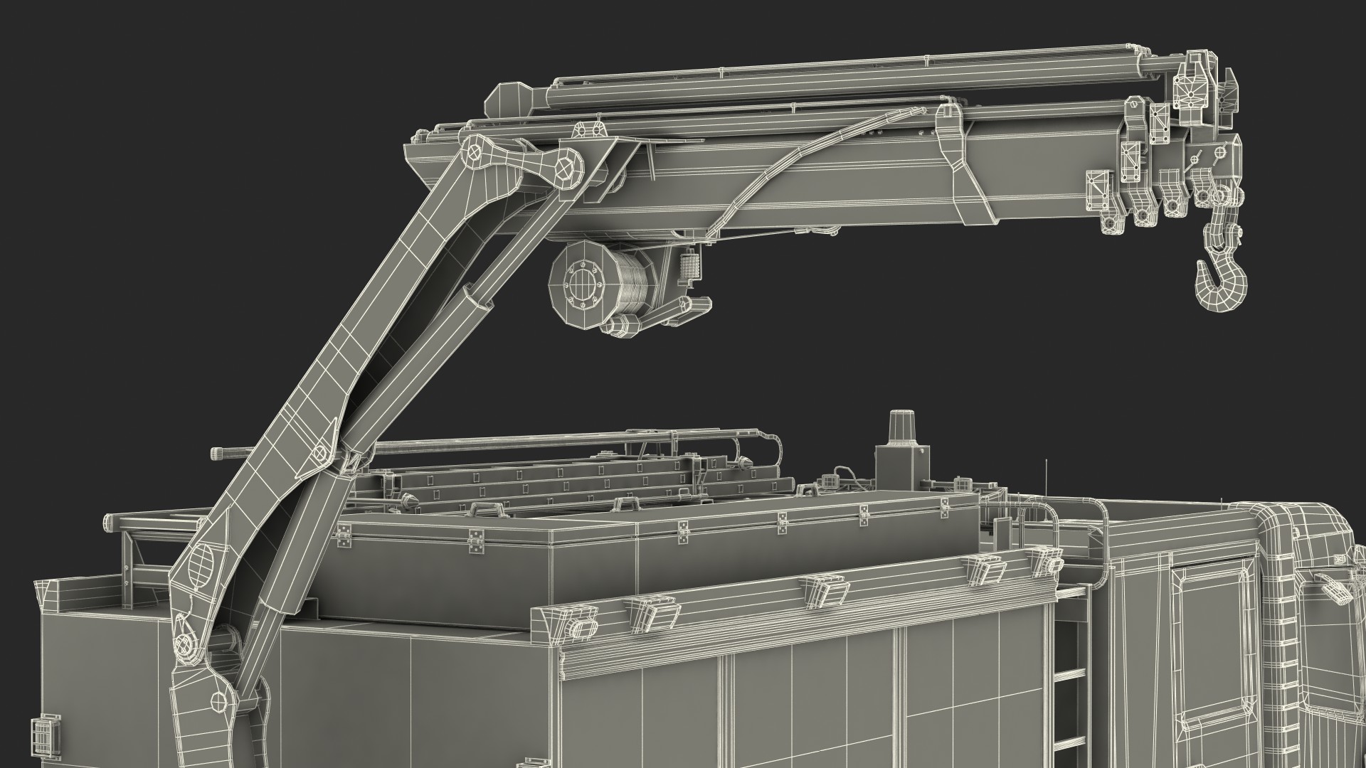 3D Modern Fire Truck Rigged for Maya model