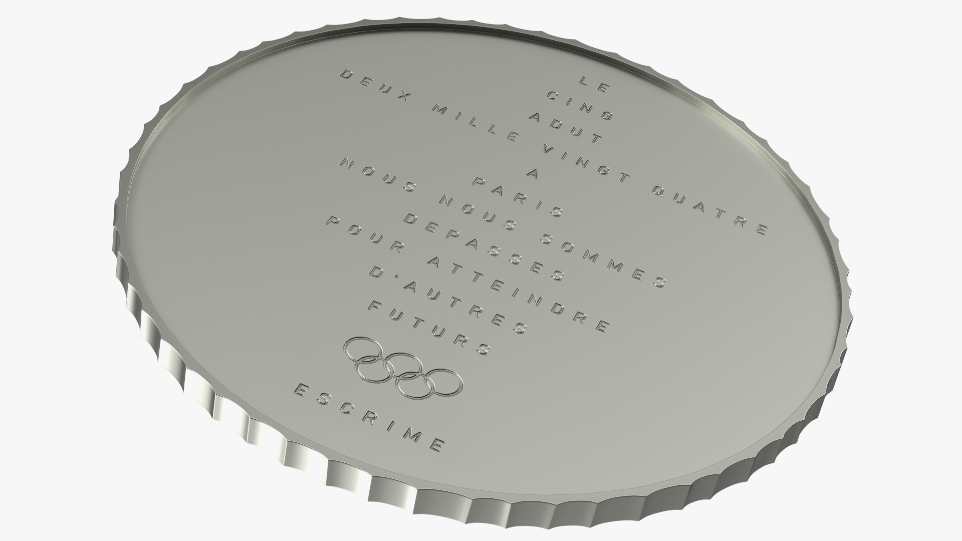 3D model Silver Olympic Medal