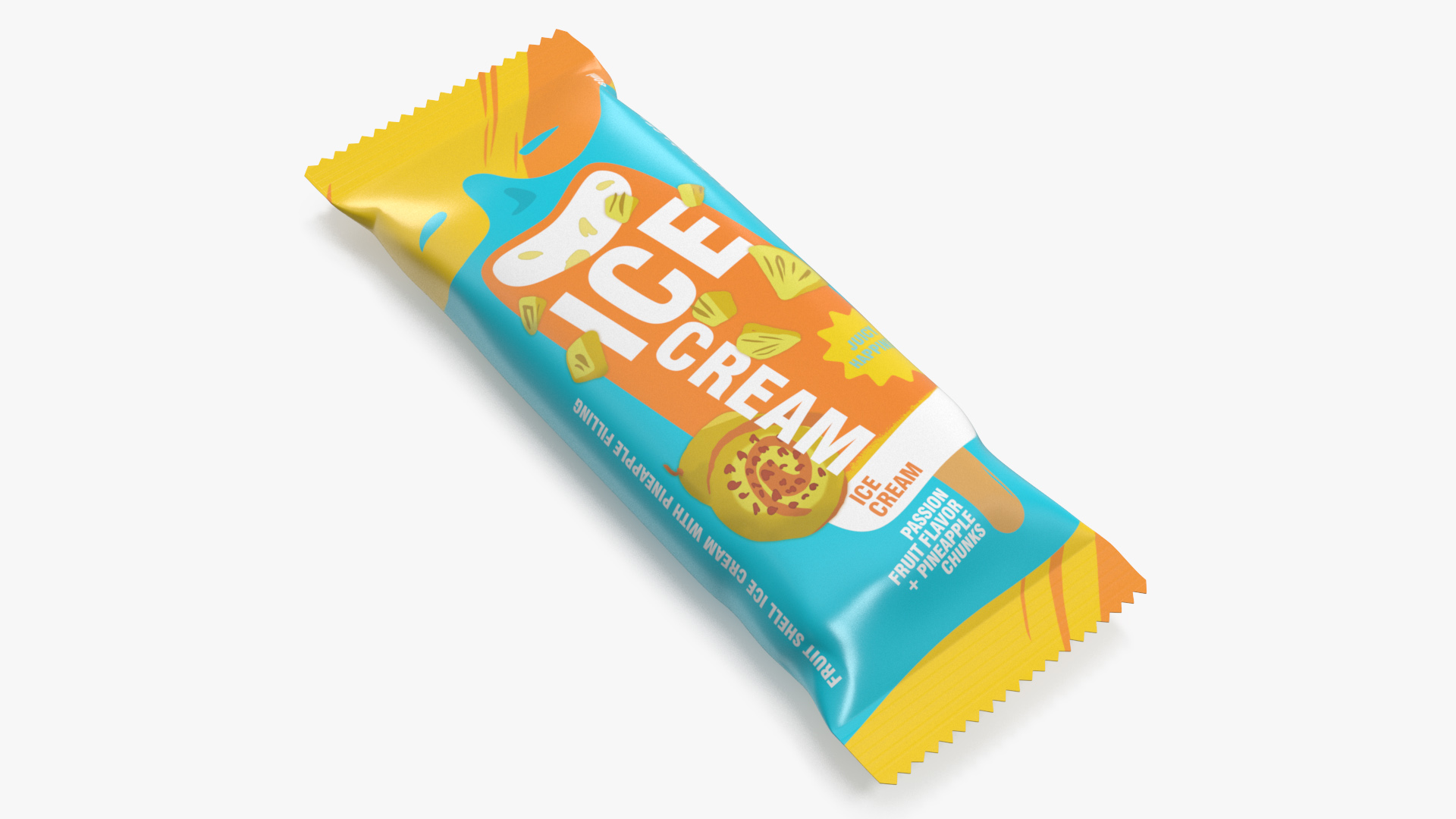 Pineapple Ice Cream Packaging 3D model