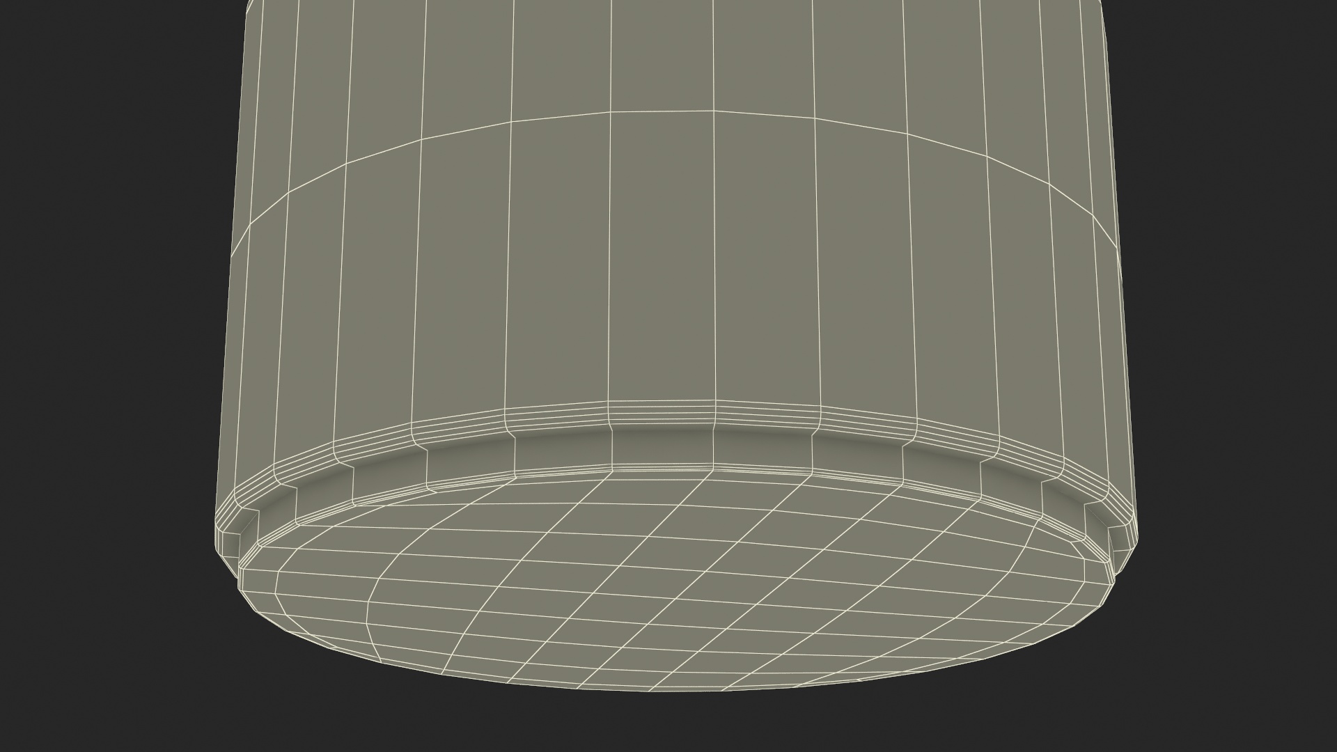 3D Round Fabric Ottoman Footstool for 3D Print model