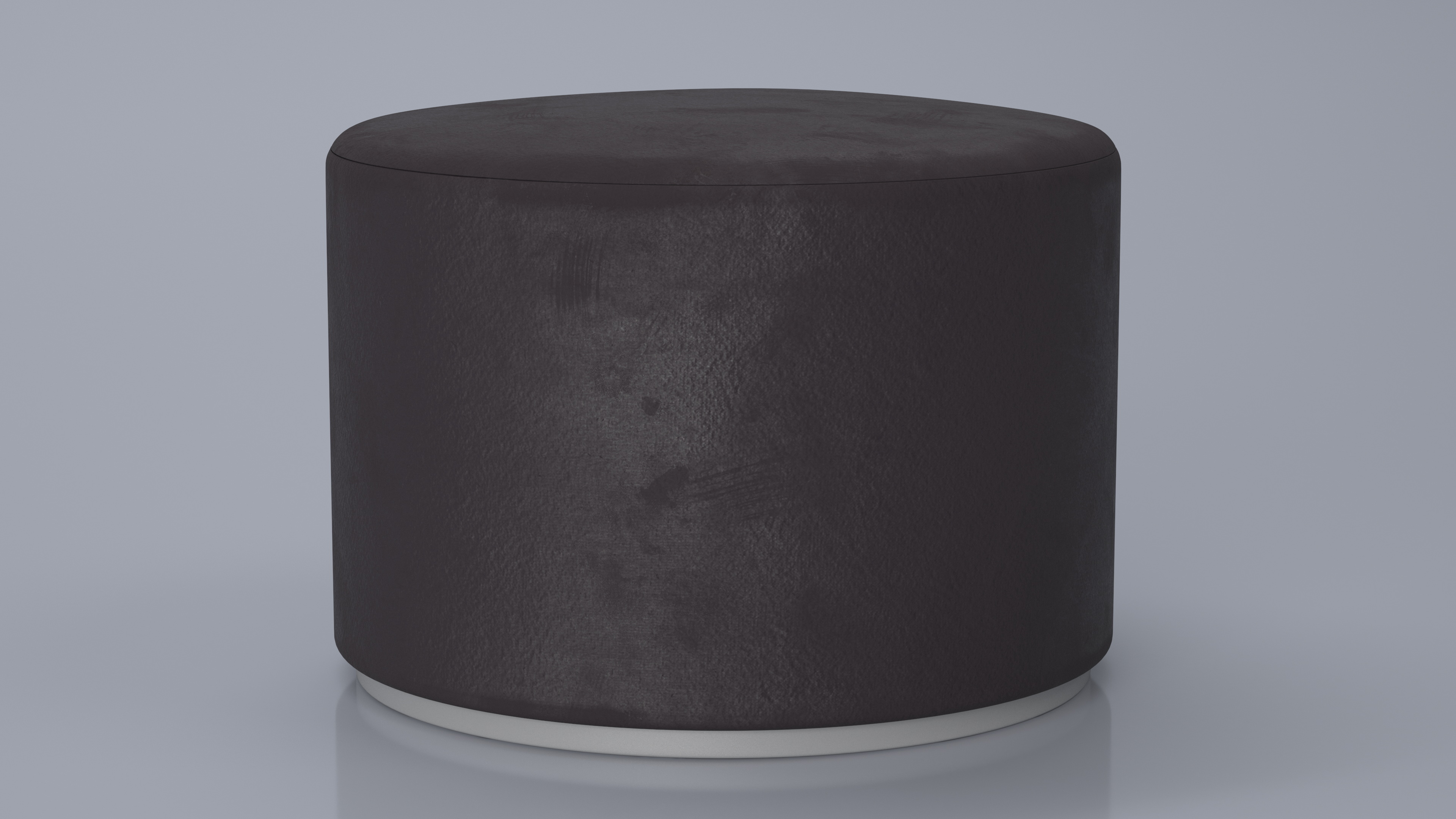 3D Round Fabric Ottoman Footstool for 3D Print model