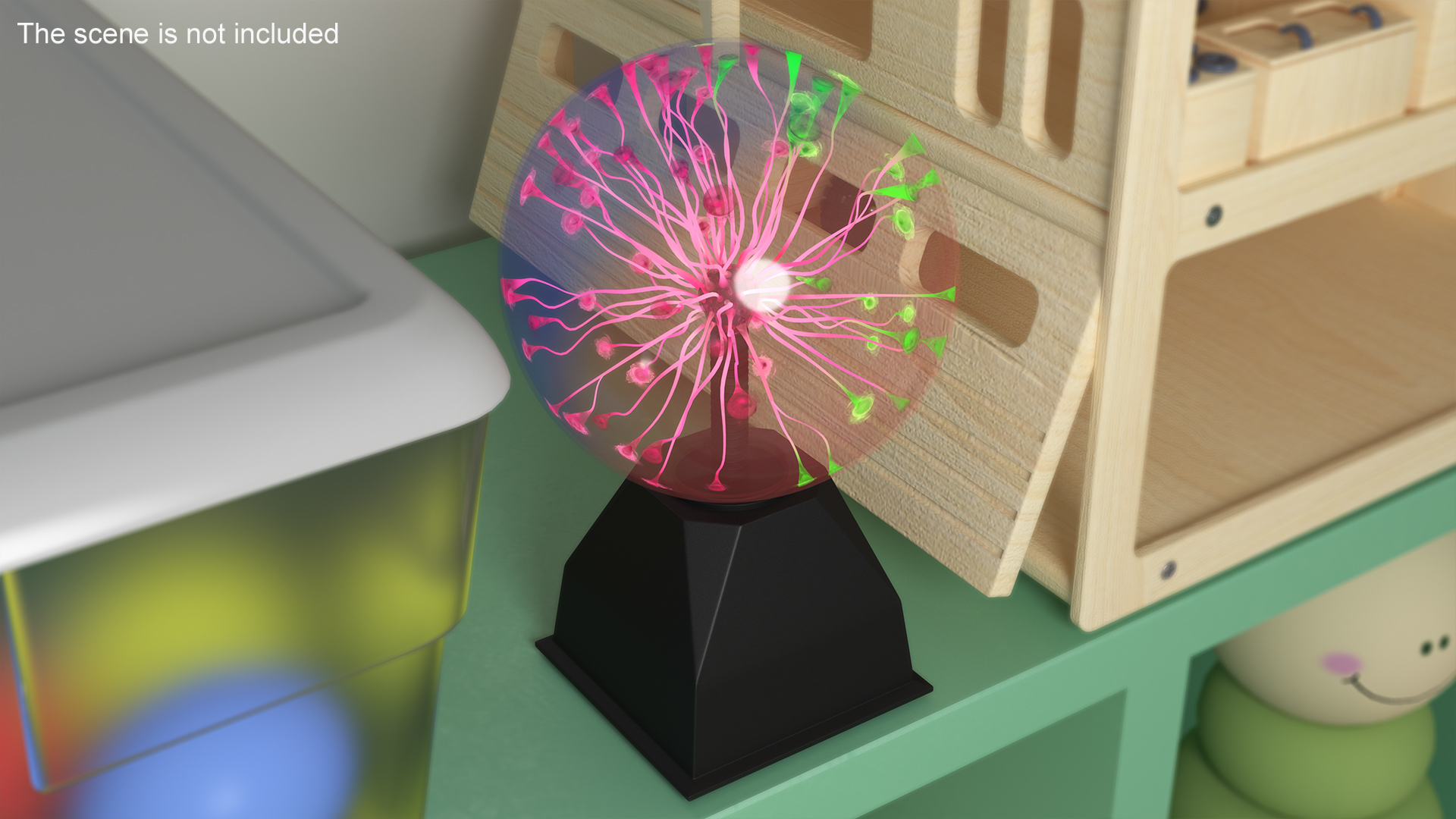 3D model Plasma Ball Table Lamp Colored