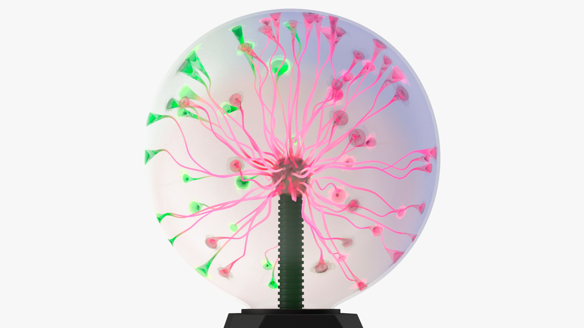 3D model Plasma Ball Table Lamp Colored
