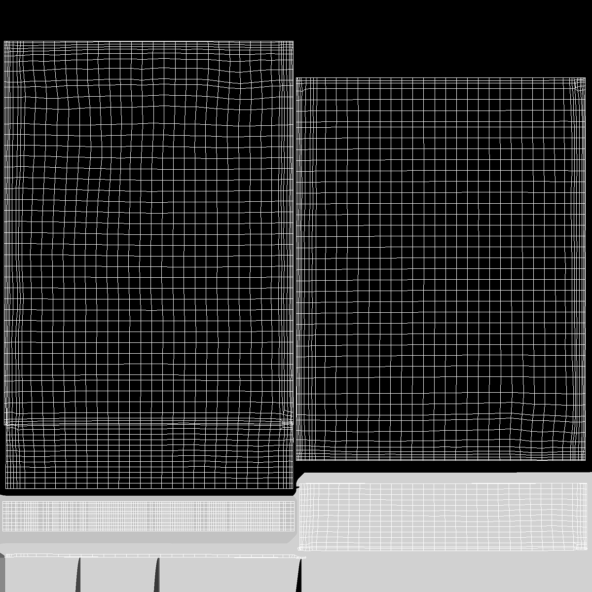 3D model Poly Mailer Plastic Bag Black Empty