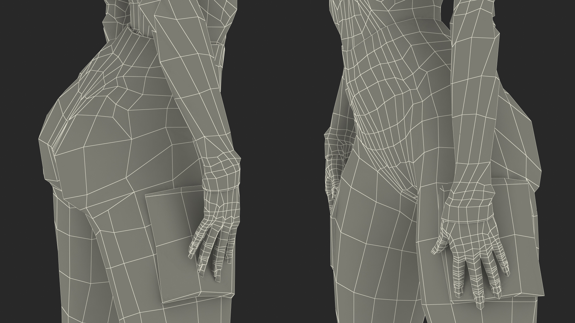 3D Dark Skin City Style Woman