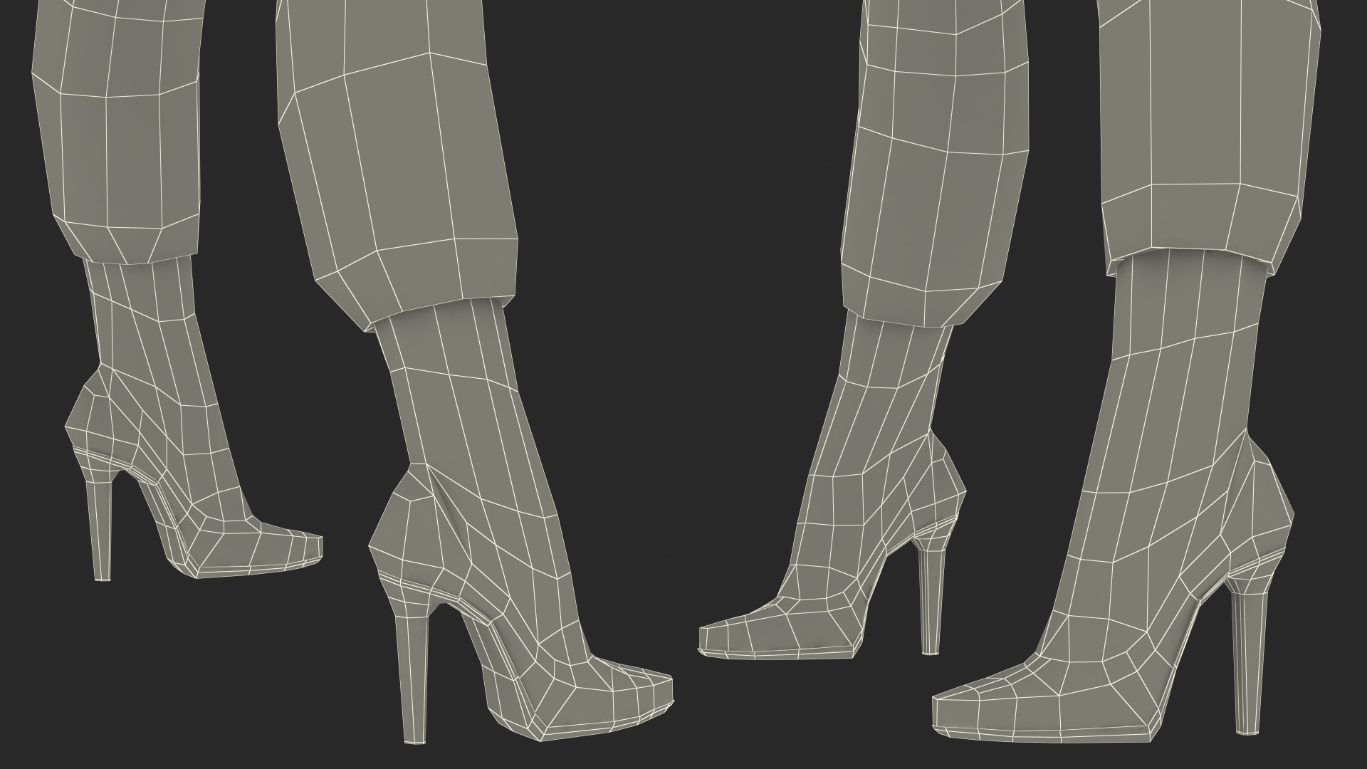 3D Dark Skin City Style Woman