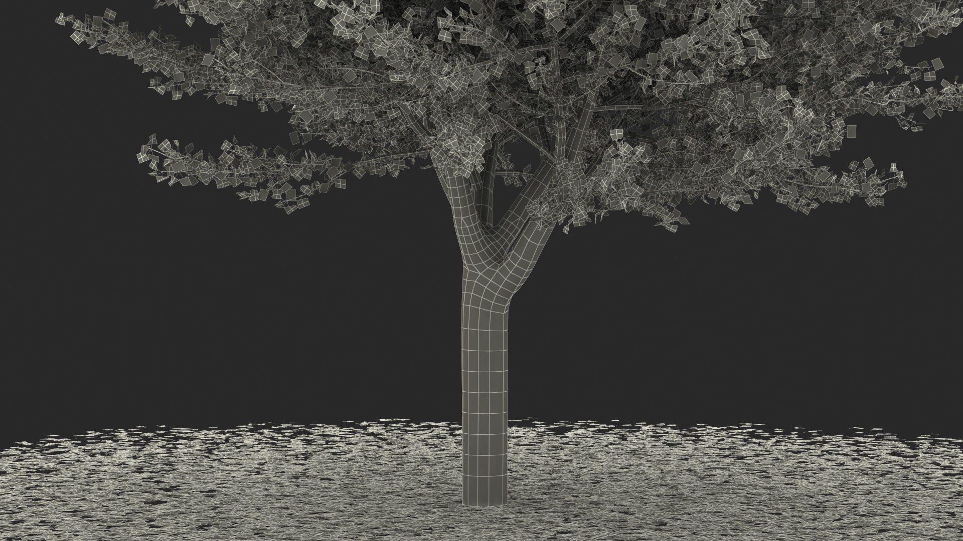 3D Ginkgo Tree Leaf Fall