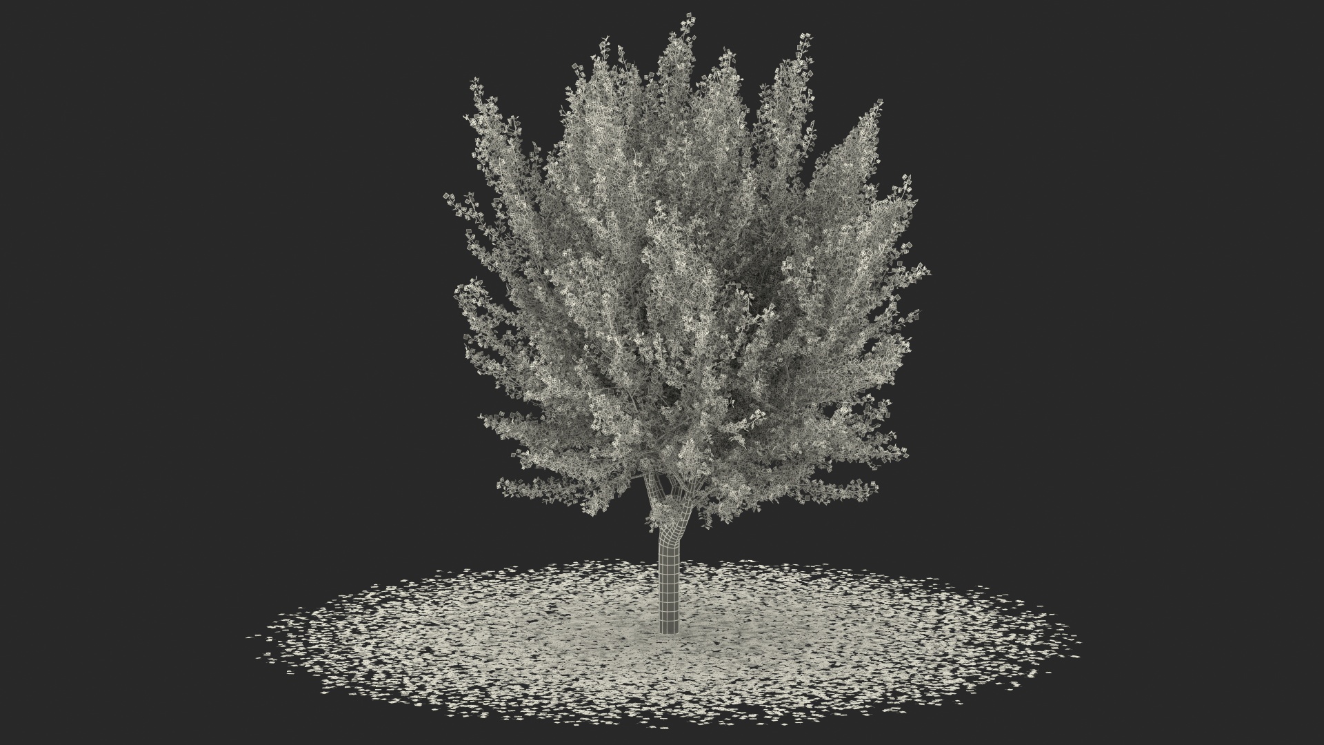 3D Ginkgo Tree Leaf Fall