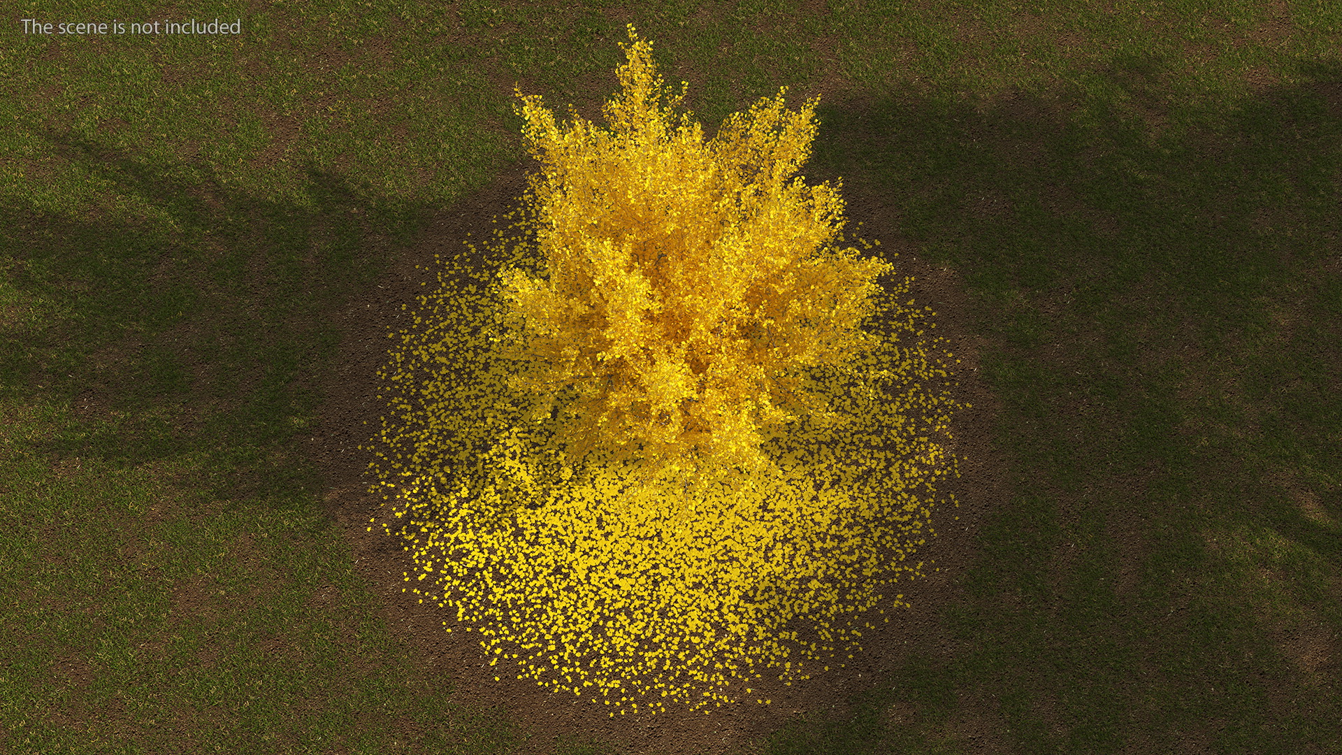 3D Ginkgo Tree Leaf Fall