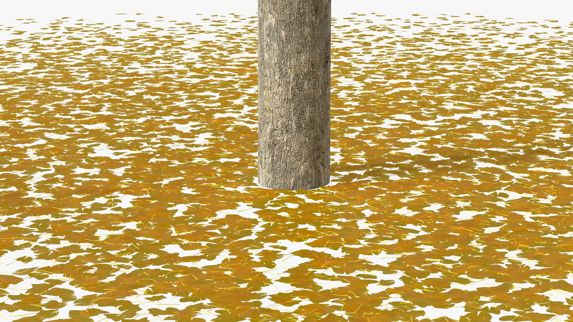 3D Ginkgo Tree Leaf Fall