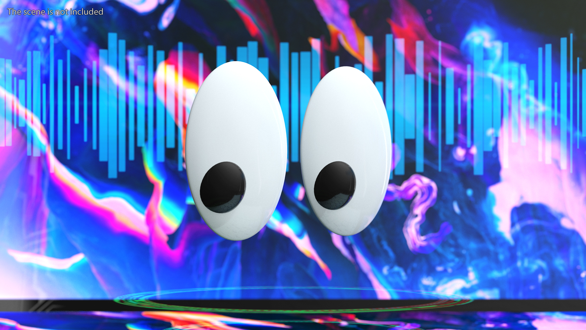 3D model Eyes Emoji