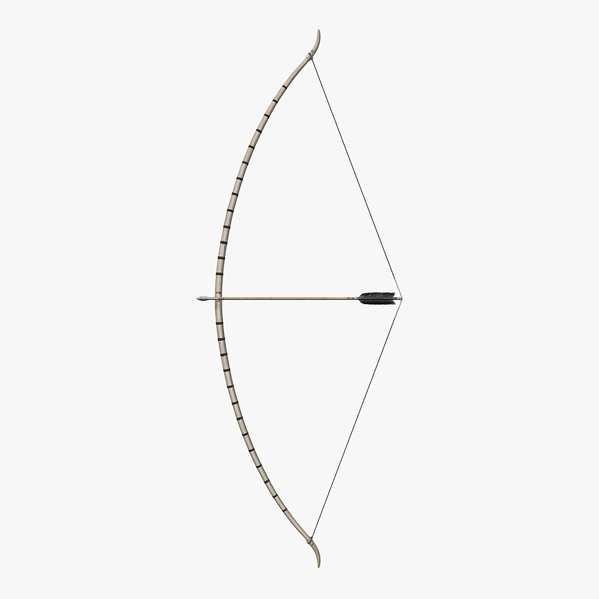 Viking Bow Arrow 3D Model, view 5