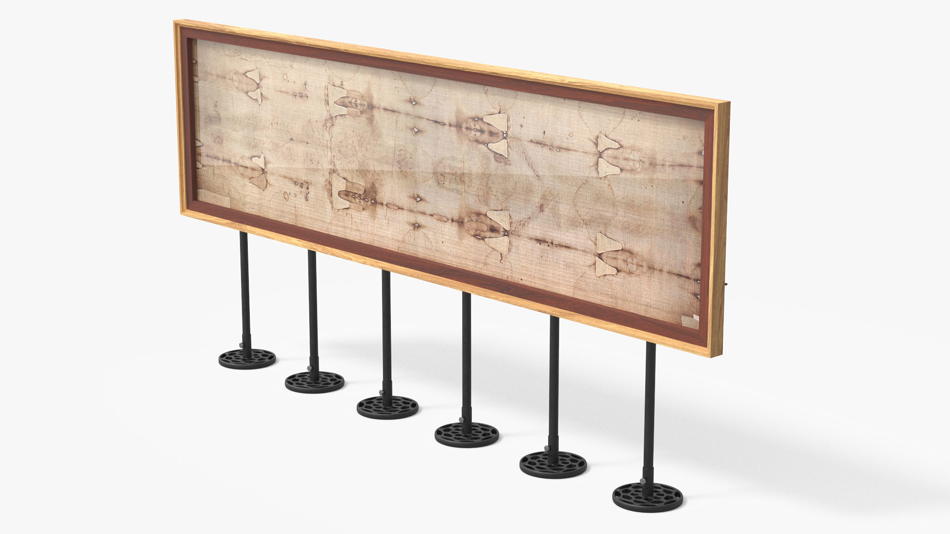 3D Shroud of Turin Framed Stand model