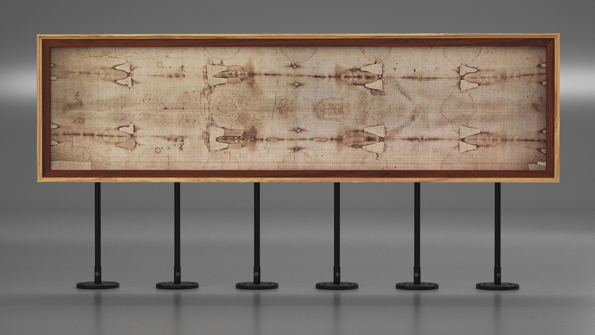 3D Shroud of Turin Framed Stand model