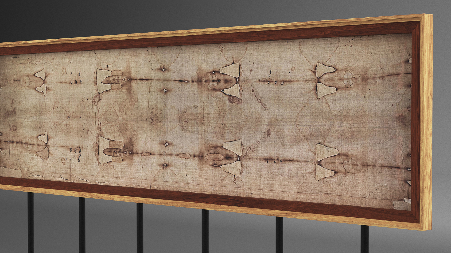 3D Shroud of Turin Framed Stand model