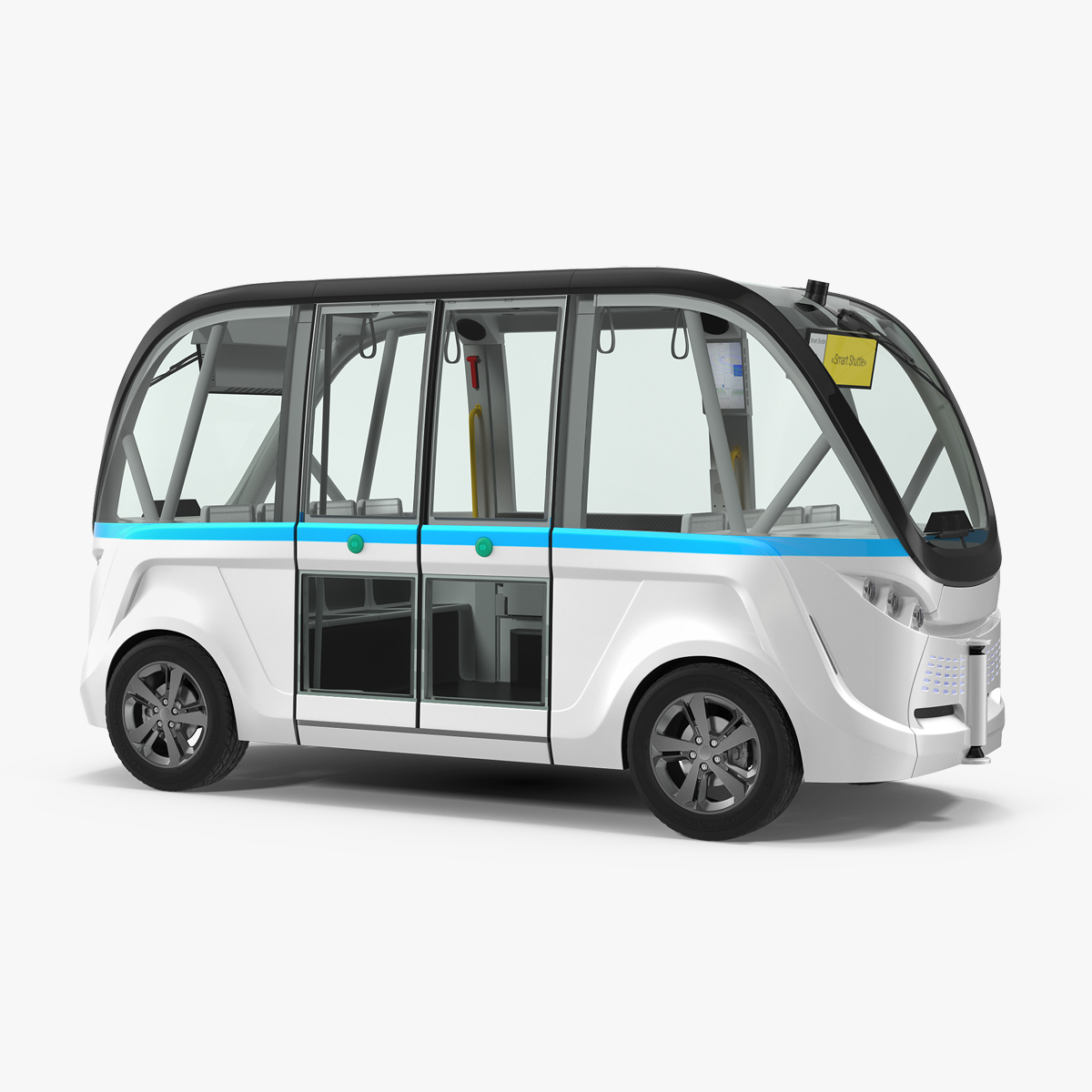 Electric Driverless Bus Generic, view 4