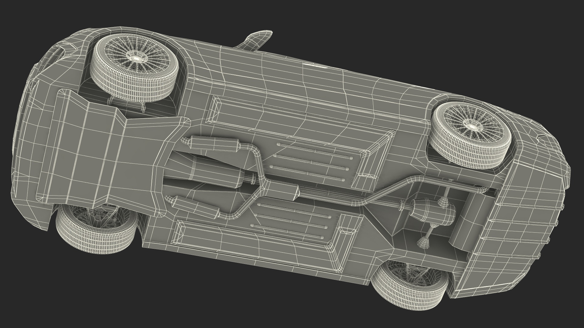 Mercedes E-class Black Color Rigged for Cinema 4D 3D model