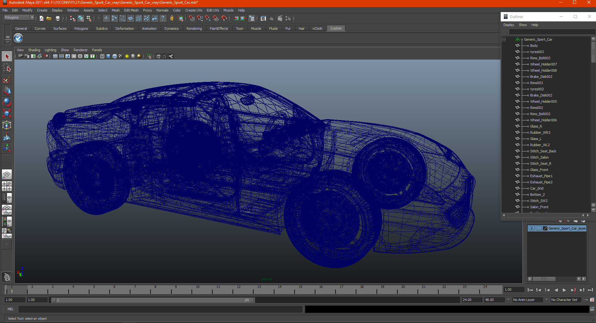 Generic Sport Car 3D