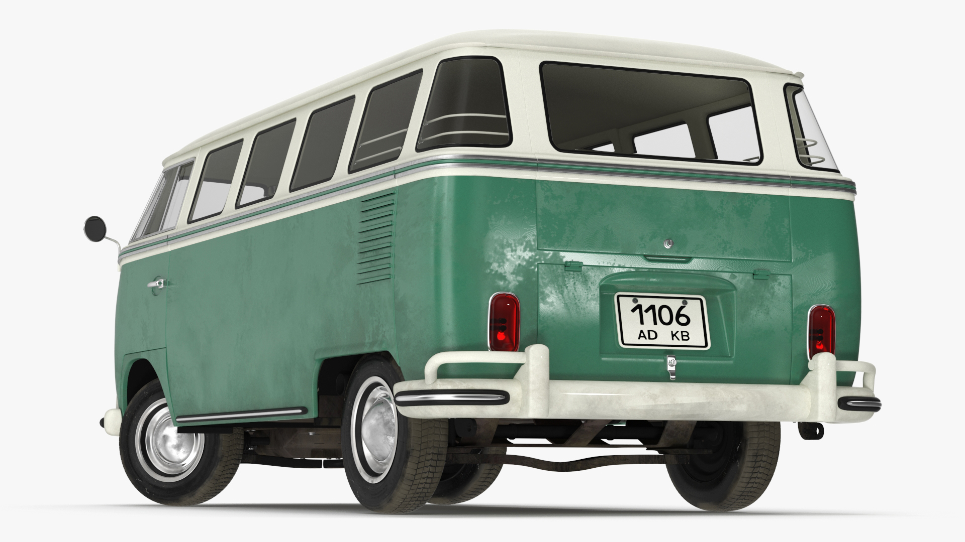 Volkswagen Type 2 Bus Rigged for Maya 3D
