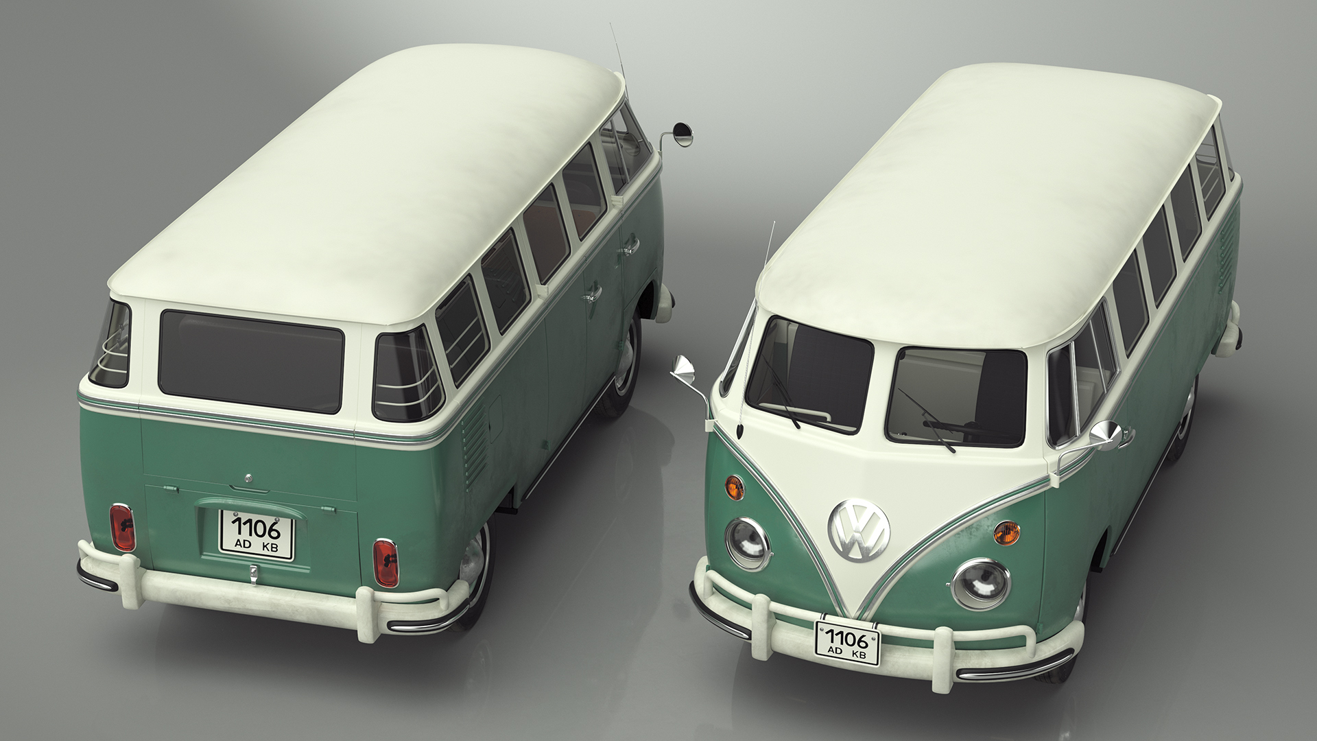 Volkswagen Type 2 Bus Rigged for Maya 3D