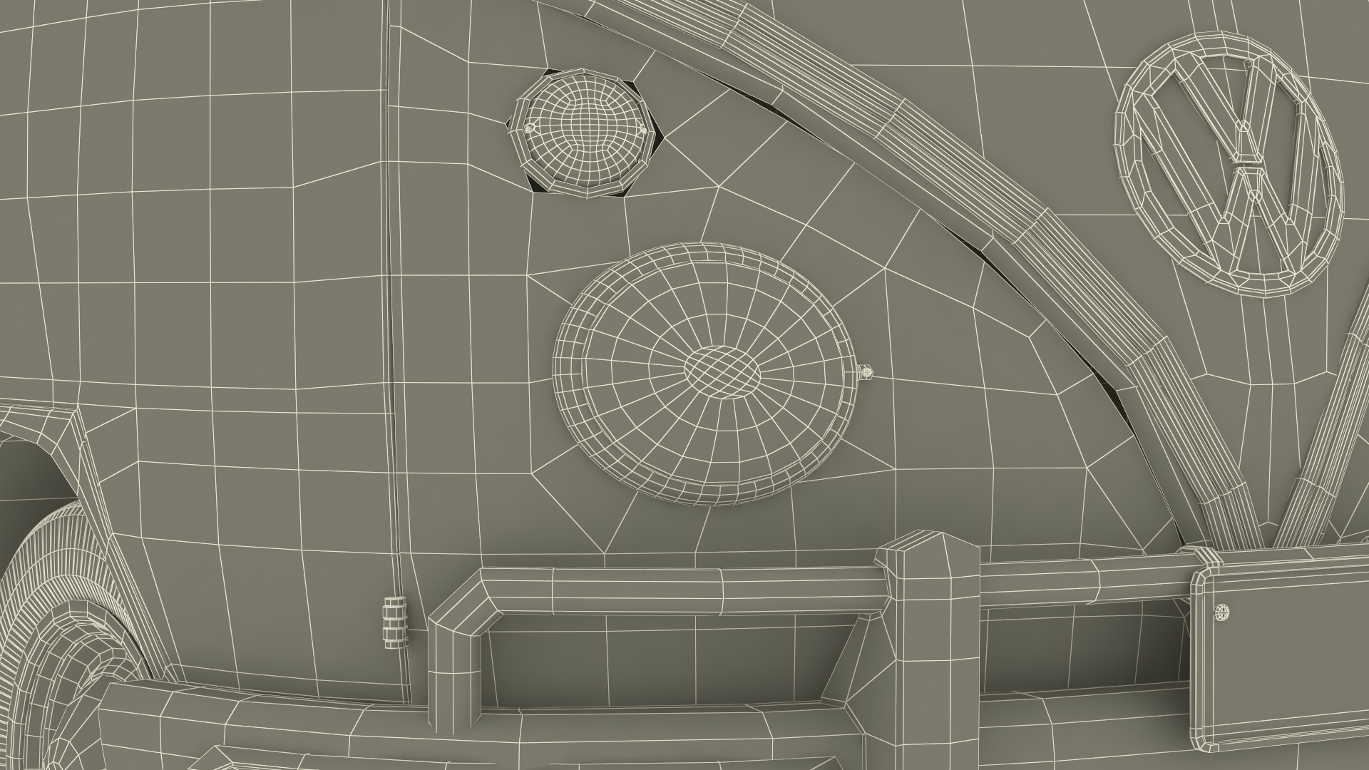 Volkswagen Type 2 Bus Rigged for Maya 3D