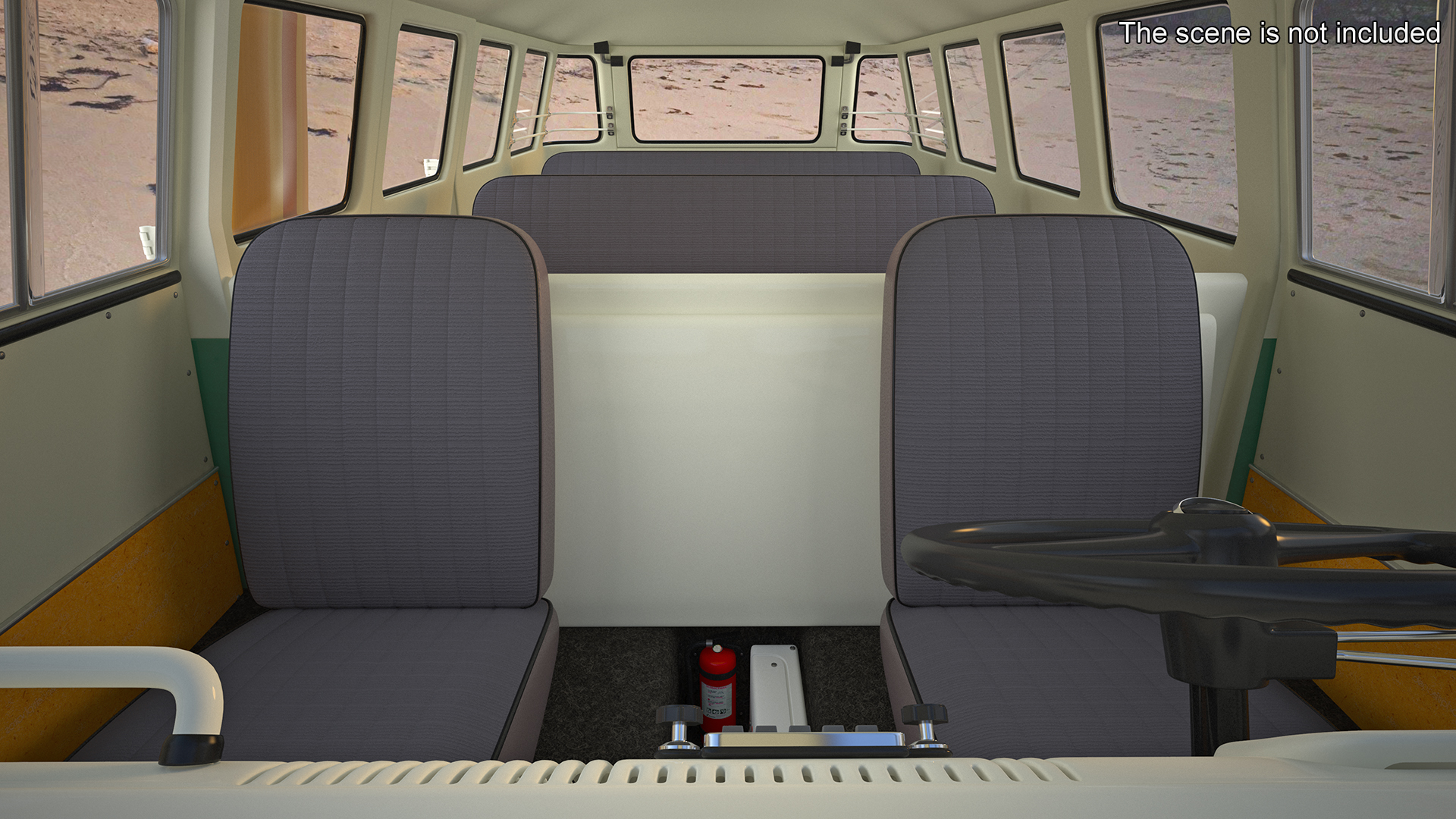 Volkswagen Type 2 Bus Rigged for Maya 3D