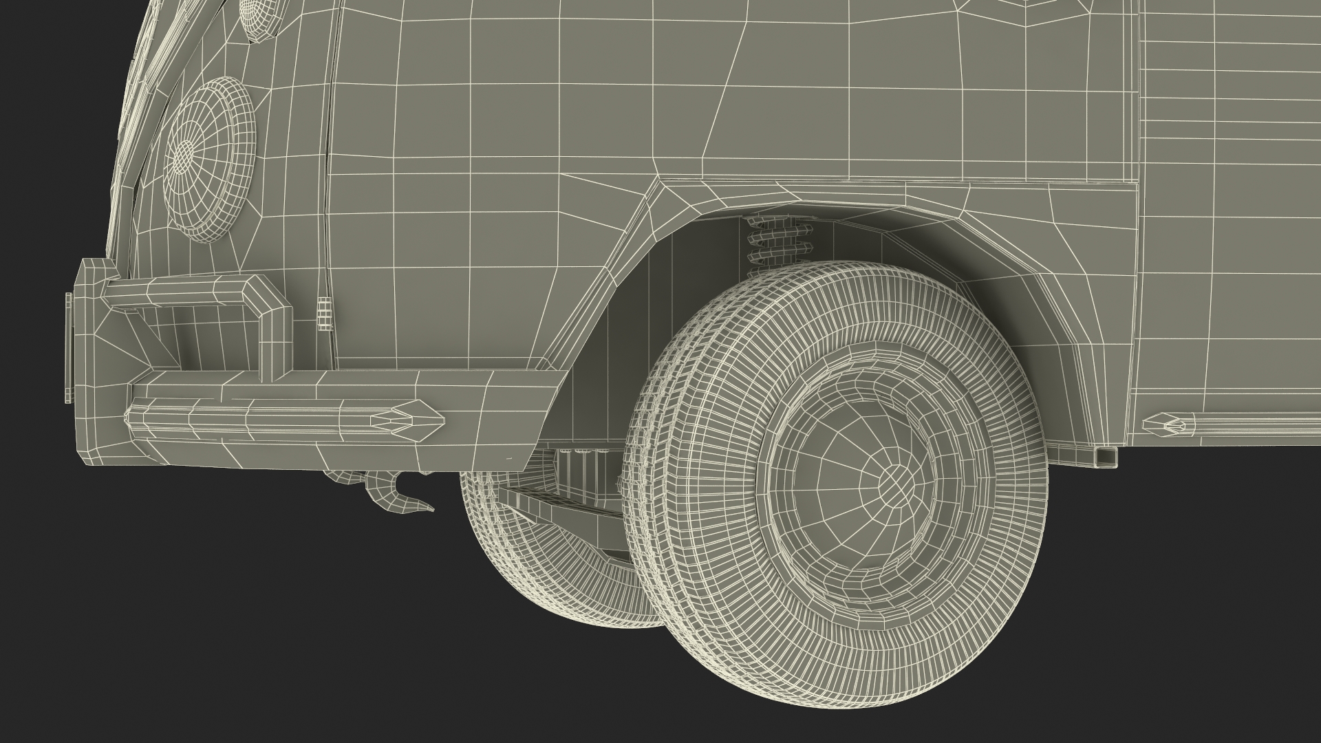 Volkswagen Type 2 Bus Rigged for Maya 3D