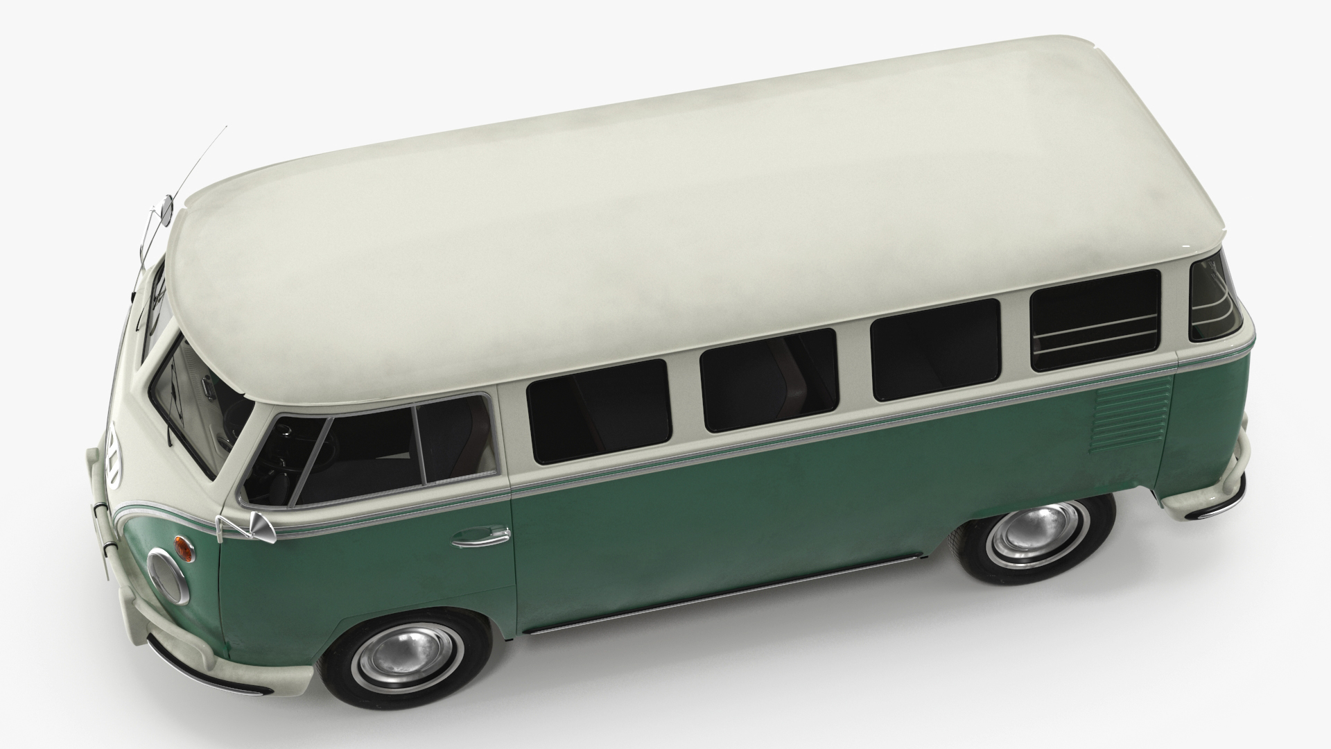 Volkswagen Type 2 Bus Rigged for Maya 3D
