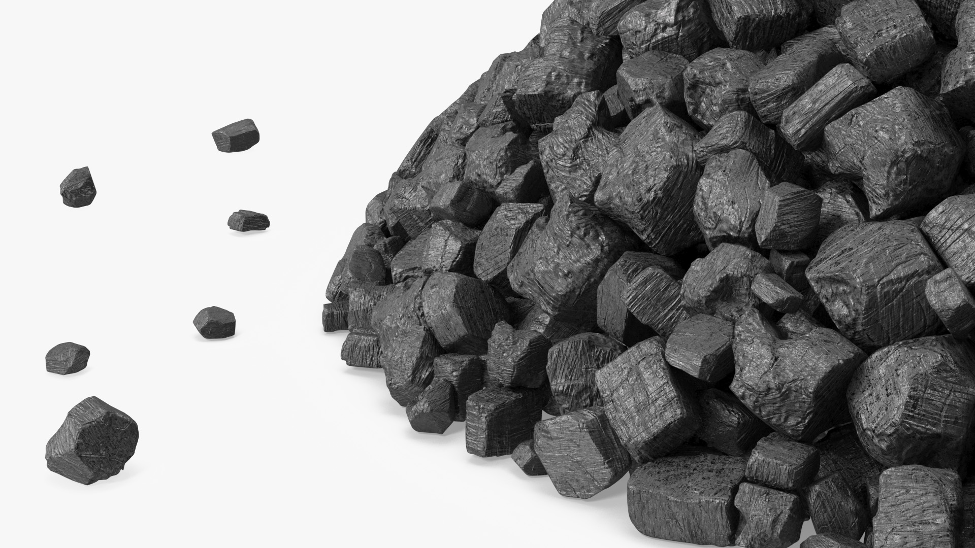 3D model Anthracite Coal Heap