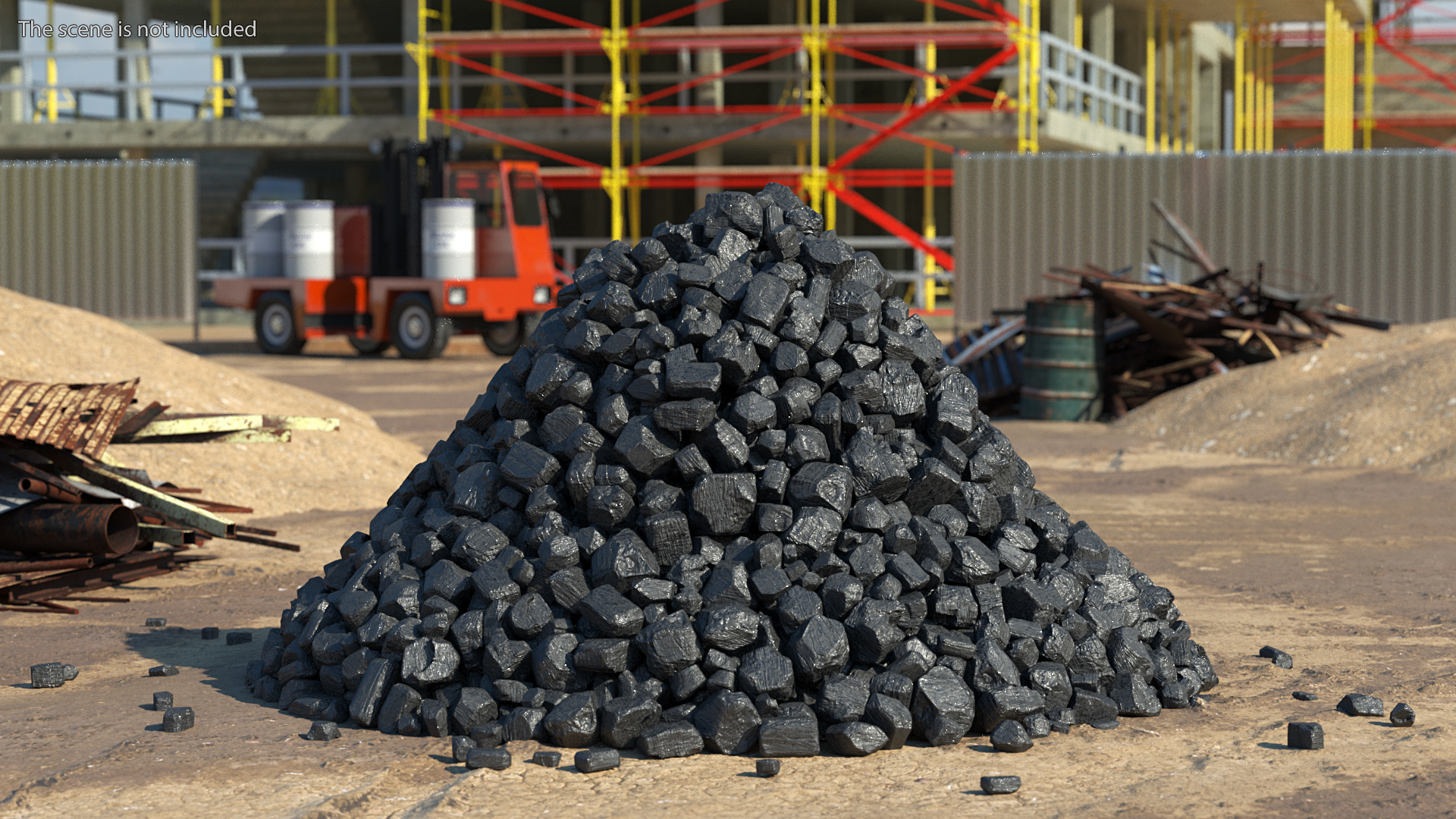 3D model Anthracite Coal Heap