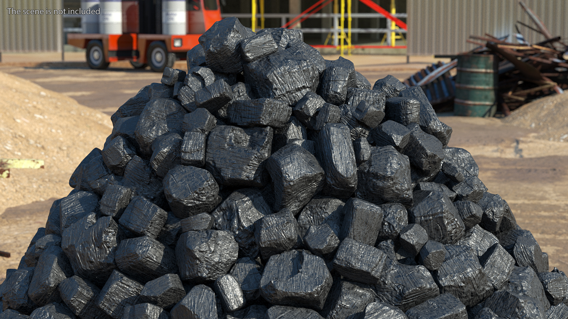 3D model Anthracite Coal Heap