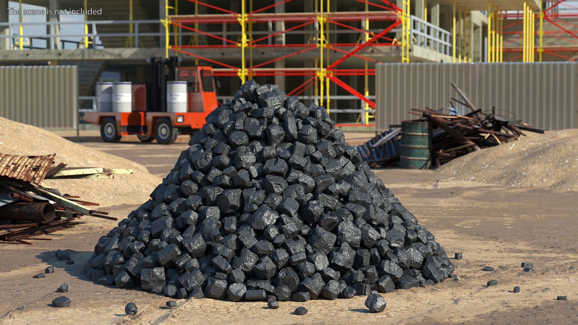 3D model Anthracite Coal Heap