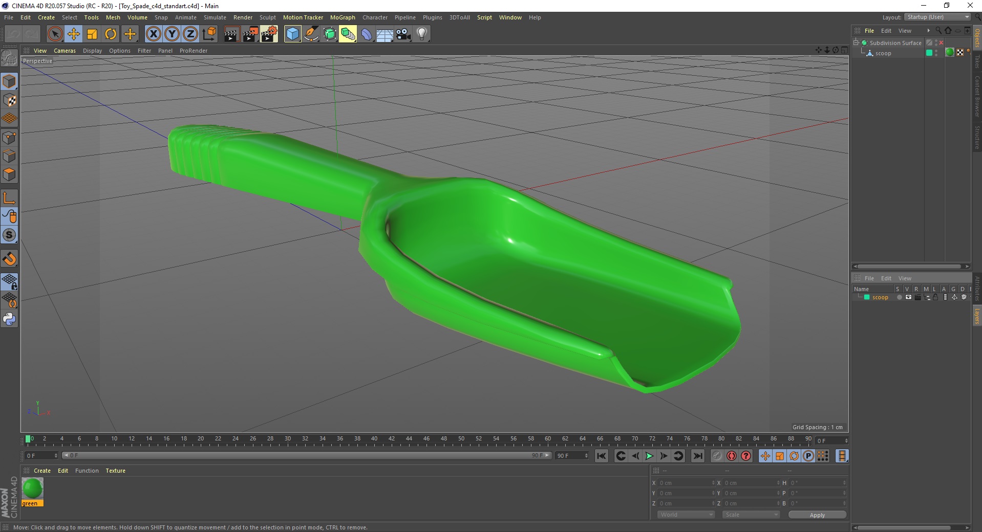 3D Beach Spade