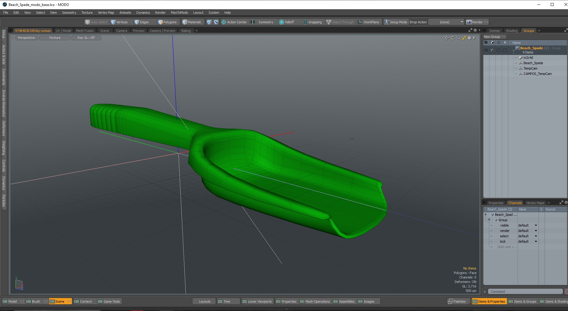 3D Beach Spade