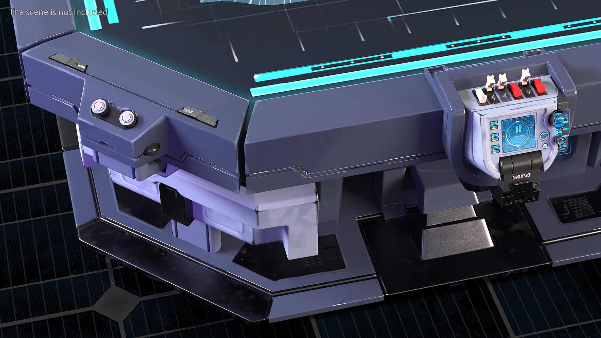 3D Sci-Fi Table with Hologram
