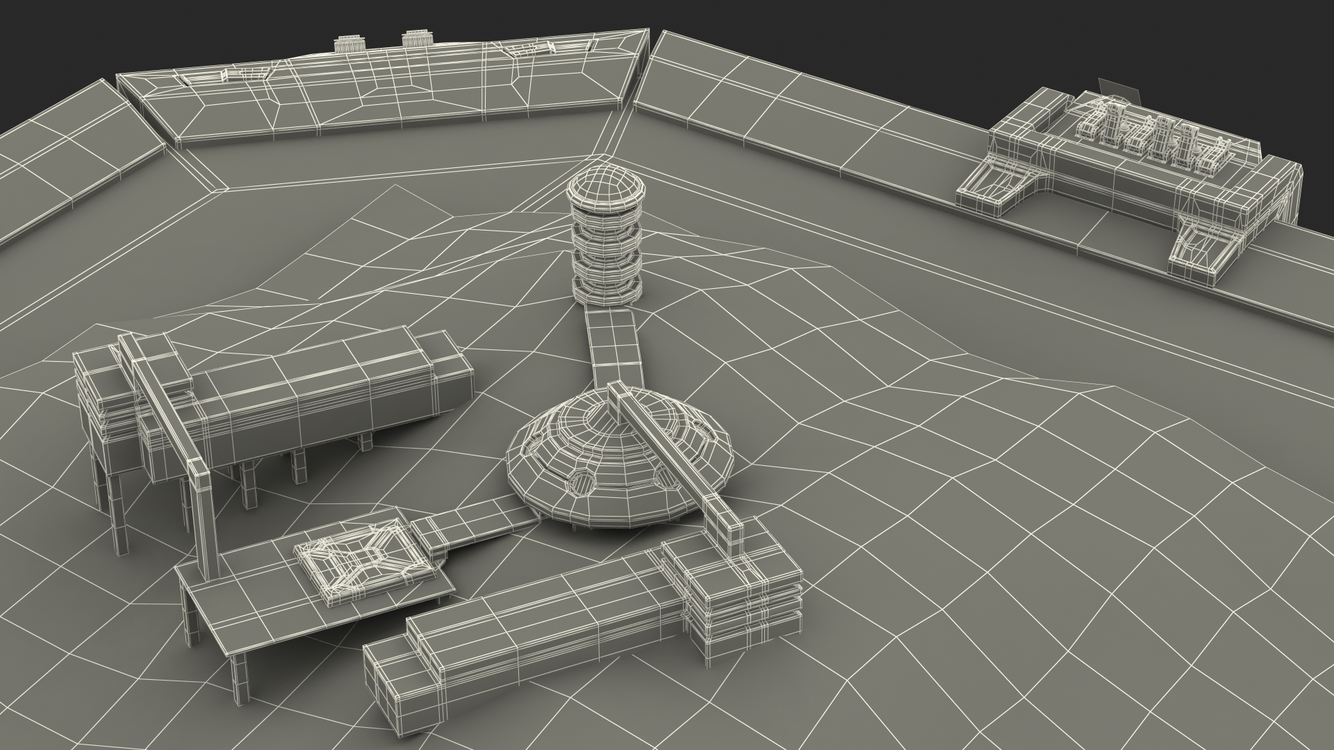 3D Sci-Fi Table with Hologram