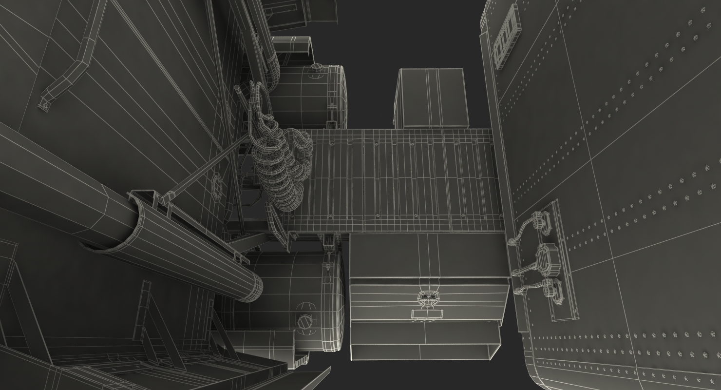 3D Mack Anthem Truck with Trailer 2018 Simple Interior